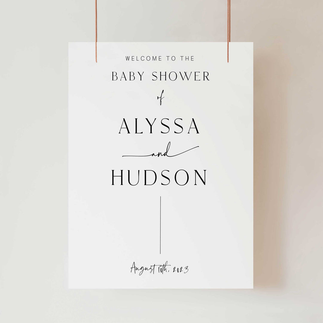 editable baby shower welcome signs, printable baby shower decor, simple baby shower welcome sign, printable baby decor, baby welcome sign