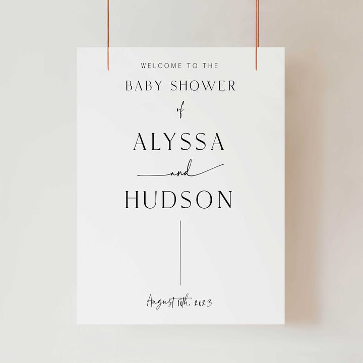 editable baby shower welcome signs, printable baby shower decor, simple baby shower welcome sign, printable baby decor, baby welcome sign