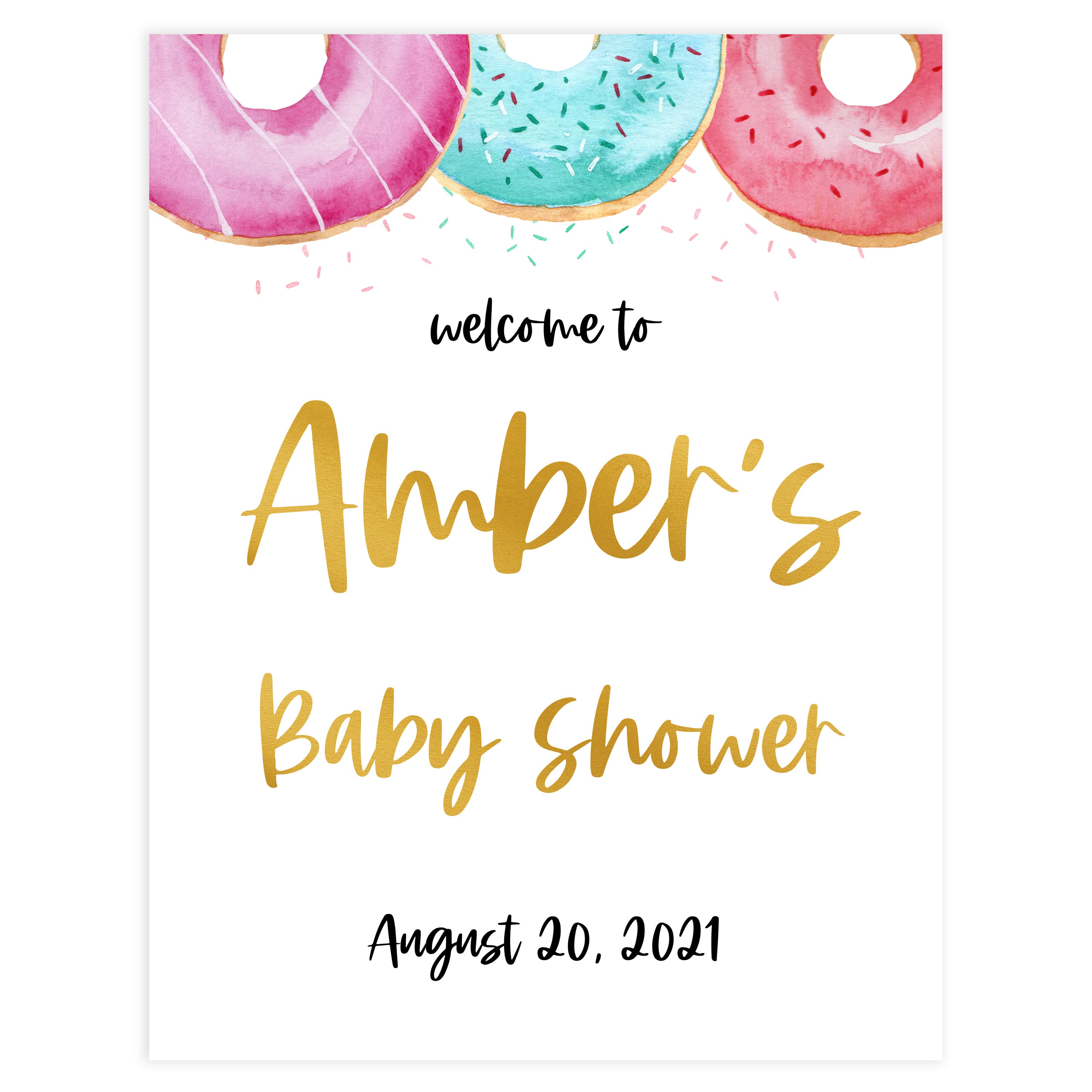 baby welcome sign, printable baby welcome signs, Printable baby shower games, donut baby games, baby shower games, fun baby shower ideas, top baby shower ideas, donut sprinkles baby shower, baby shower games, fun donut baby shower ideas