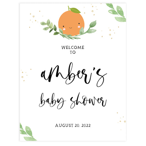 baby shower welcome sign, baby welcome, Little cutie baby decor, printable baby table signs, printable baby decor, baby little cutie table signs, fun baby signs, baby little cutie fun baby table signs