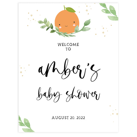 baby shower welcome sign, baby welcome, Little cutie baby decor, printable baby table signs, printable baby decor, baby little cutie table signs, fun baby signs, baby little cutie fun baby table signs