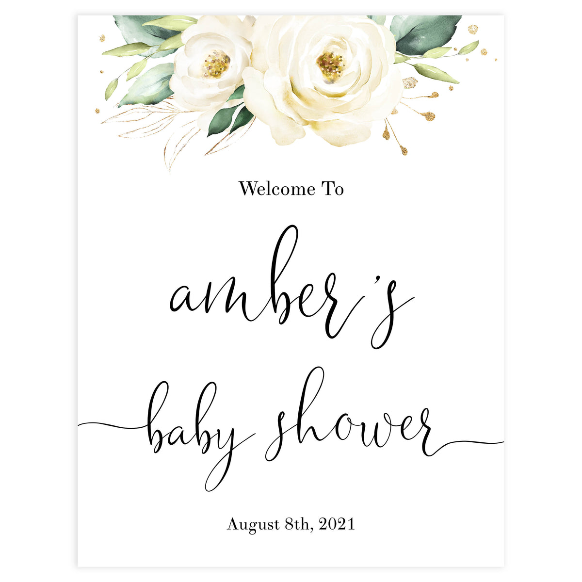 baby shower welcome sign, White floral baby decor, printable baby table signs, printable baby decor, baby safari animals table signs, fun baby signs, baby safari animals fun baby table signs