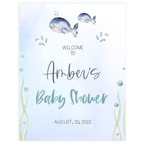 baby shower welcome sign, Printable baby shower games, whale baby games, baby shower games, fun baby shower ideas, top baby shower ideas, whale baby shower, baby shower games, fun whale baby shower ideas