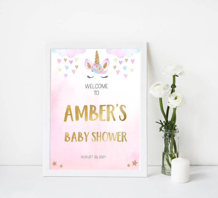 welcome baby shower sign, Printable baby shower games, unicorn baby games, baby shower games, fun baby shower ideas, top baby shower ideas, unicorn baby shower, baby shower games, fun unicorn baby shower ideas