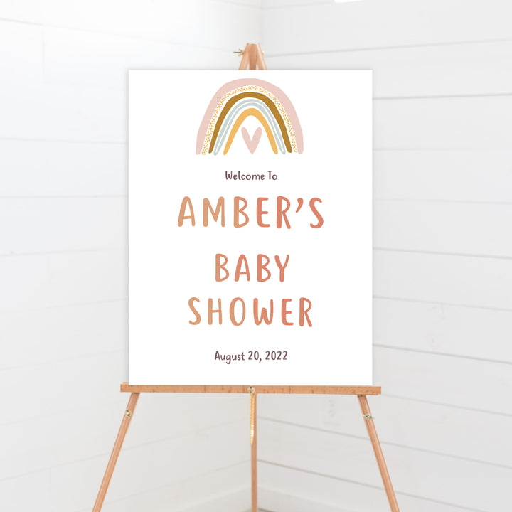 baby welcome sign, Boho rainbow baby decor, printable baby table signs, printable baby decor, baby boho rainbow table signs, fun baby signs, baby boho rainbow fun baby table signs