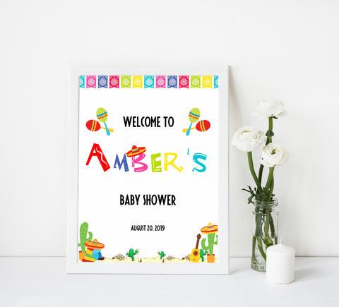baby shower welcome signs, Printable baby shower games, Mexican fiesta fun baby games, baby shower games, fun baby shower ideas, top baby shower ideas, fiesta shower baby shower, fiesta baby shower ideas