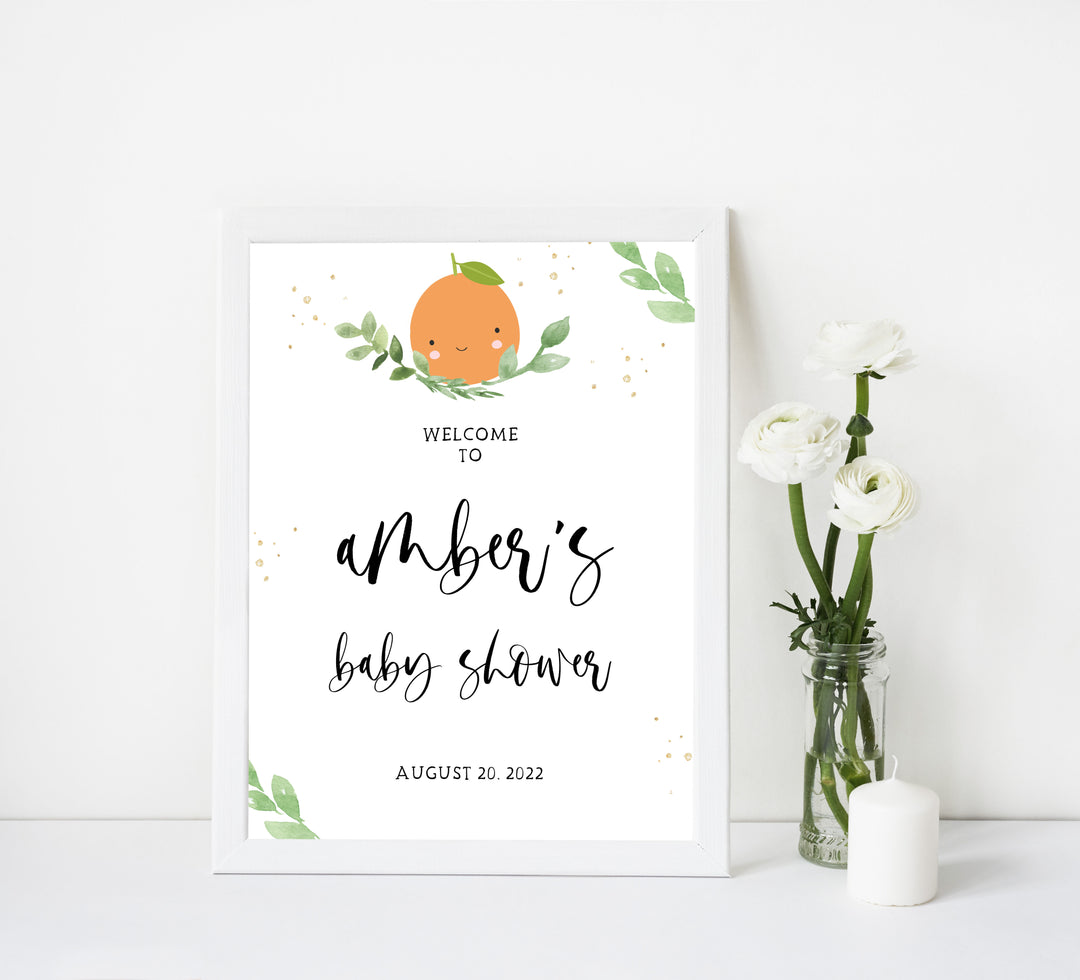 baby shower welcome sign, baby welcome, Little cutie baby decor, printable baby table signs, printable baby decor, baby little cutie table signs, fun baby signs, baby little cutie fun baby table signs