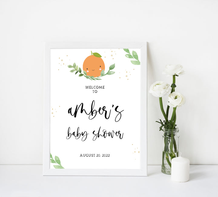 baby shower welcome sign, baby welcome, Little cutie baby decor, printable baby table signs, printable baby decor, baby little cutie table signs, fun baby signs, baby little cutie fun baby table signs