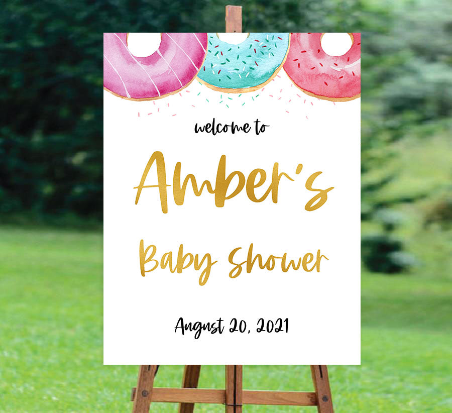baby welcome sign, printable baby welcome signs, Printable baby shower games, donut baby games, baby shower games, fun baby shower ideas, top baby shower ideas, donut sprinkles baby shower, baby shower games, fun donut baby shower ideas