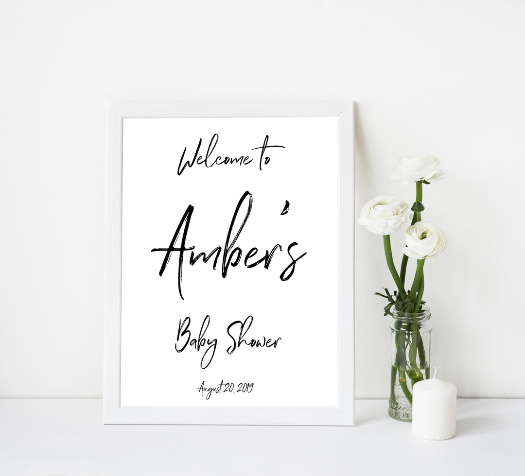 welcome baby signs, printable baby signs, printable baby welcome sign, gender neutral welcome sign, baby decor, fun baby shower ideas