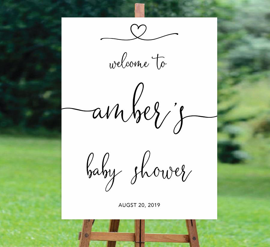 baby shower welcome sign, printable baby welcome sign, minimalist baby shower welcome sign, fun baby shower decor