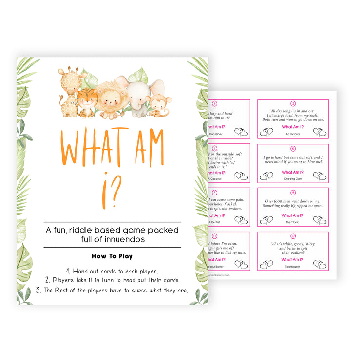 what am I game, Printable baby shower games, safari animals baby games, baby shower games, fun baby shower ideas, top baby shower ideas, safari animals baby shower, baby shower games, fun baby shower ideas