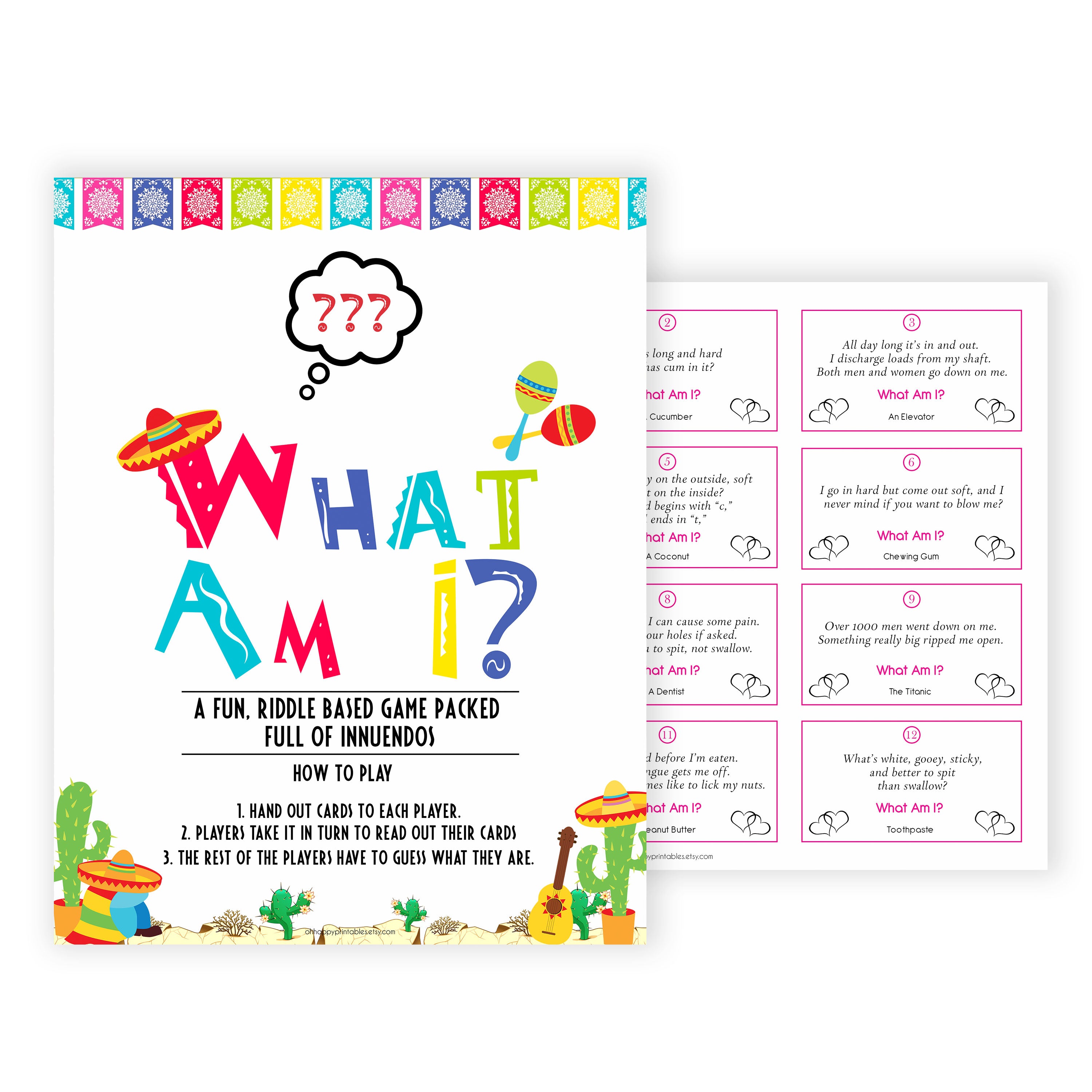 what am I game, Printable baby shower games, Mexican fiesta fun baby games, baby shower games, fun baby shower ideas, top baby shower ideas, fiesta shower baby shower, fiesta baby shower ideas