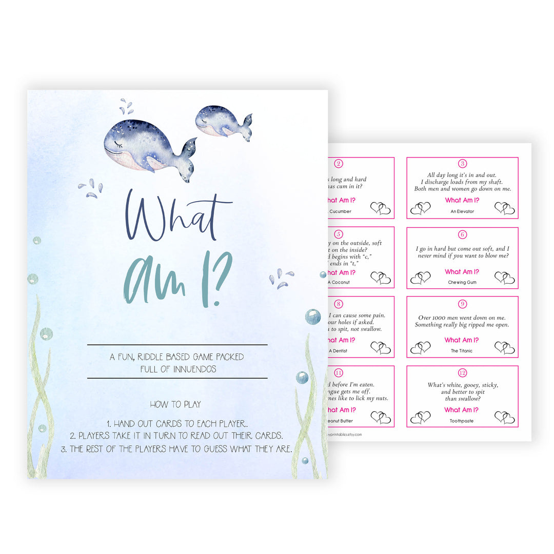 what am I baby game, Printable baby shower games, whale baby games, baby shower games, fun baby shower ideas, top baby shower ideas, whale baby shower, baby shower games, fun whale baby shower ideas