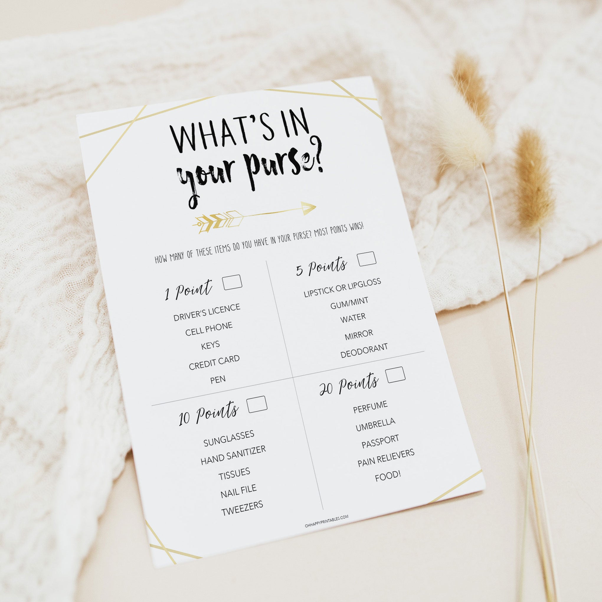 What's In Your Purse - Bride Tribe