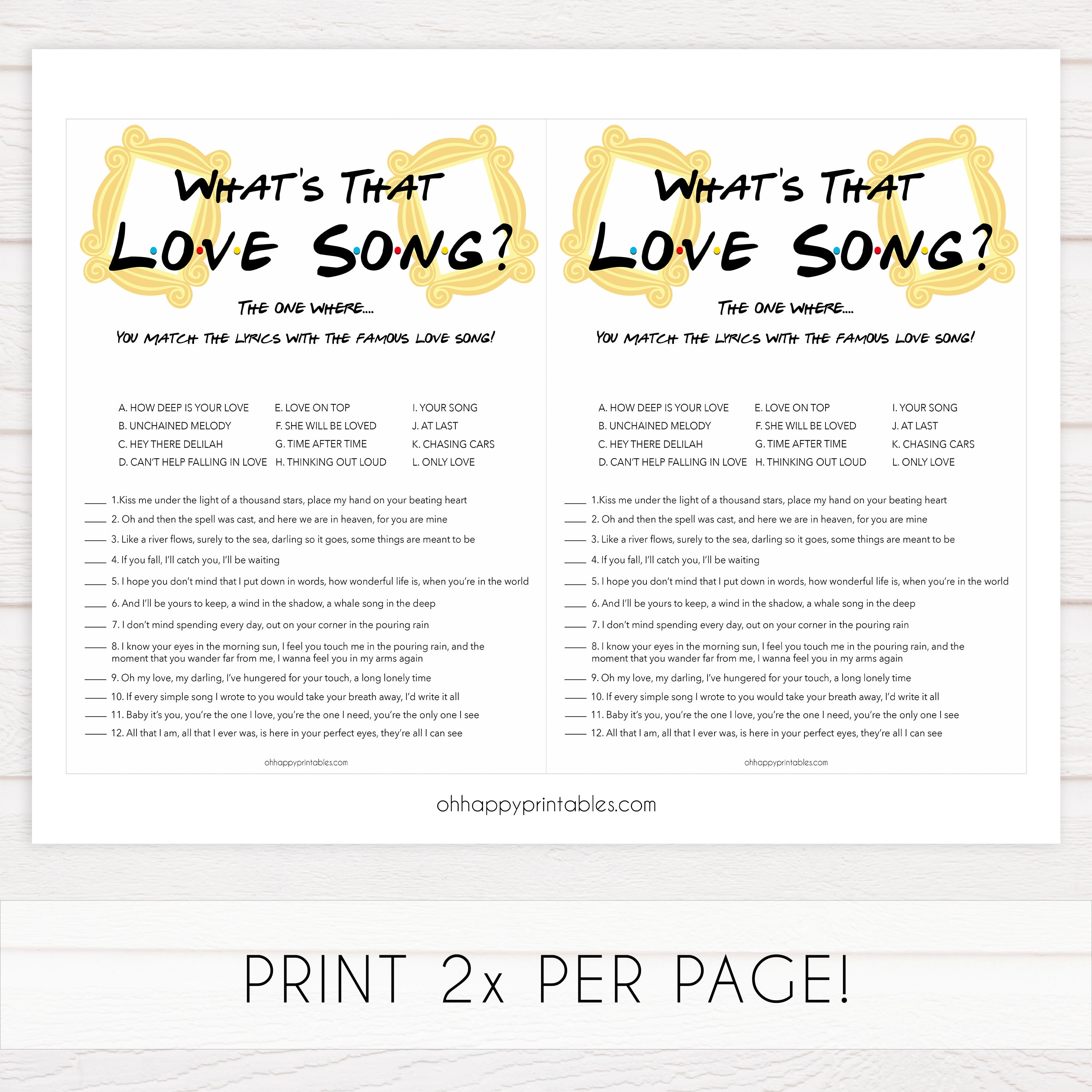 whats that love song game, love song guessing game, Printable bridal shower games, friends bridal shower, friends bridal shower games, fun bridal shower games, bridal shower game ideas, friends bridal shower