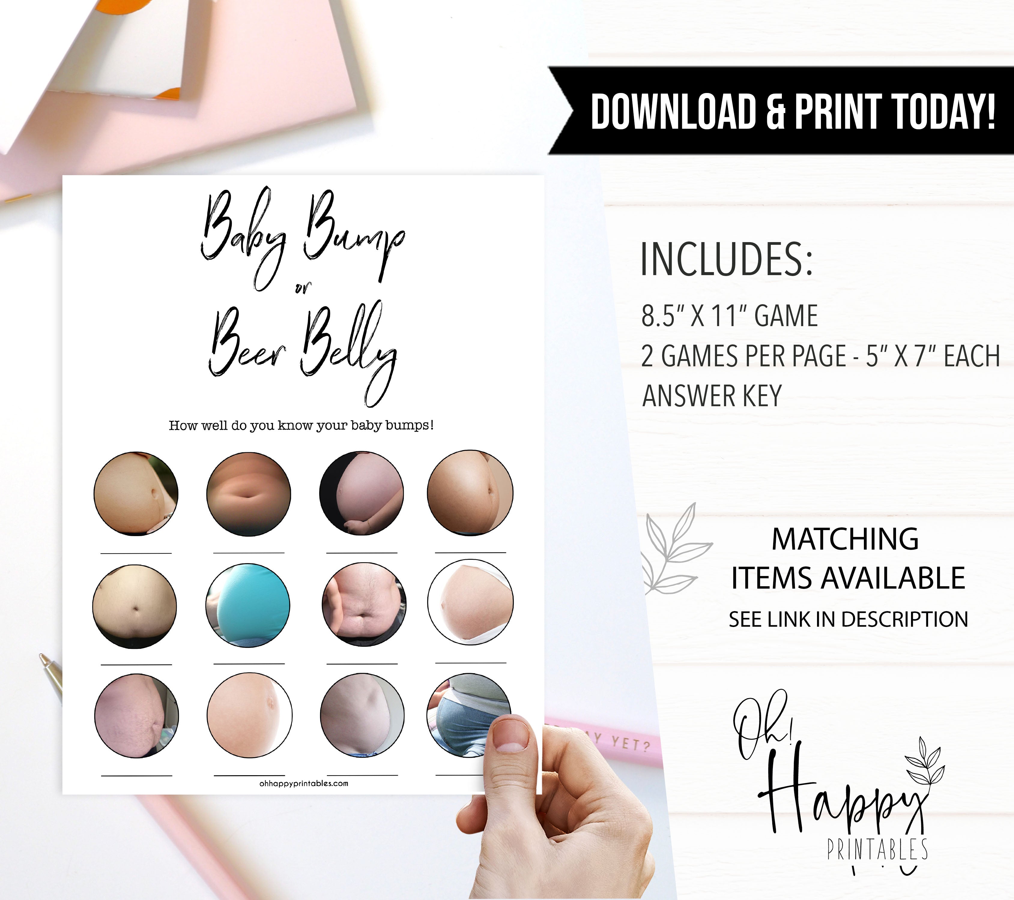 gender neutral baby shower games, baby bump or beer belly baby games, printable baby shower, popular baby games, fun baby games, baby shower games