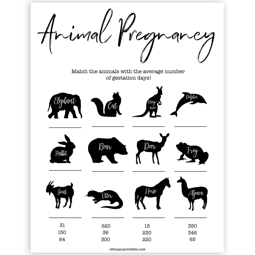 white gender neutral baby shower games, animal pregnancy baby shower games, printable baby shower games, fun baby shower games, popular baby games, print baby games
