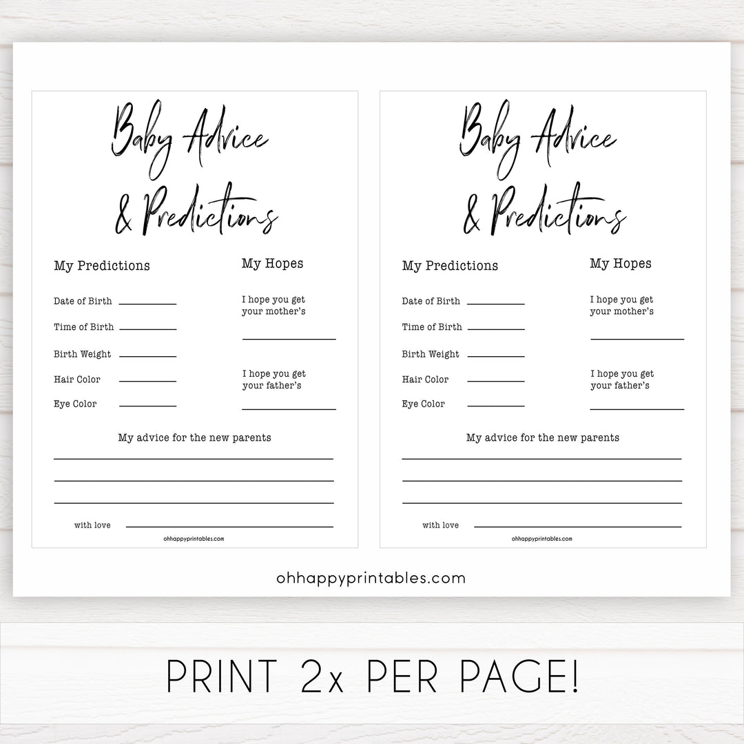 gender neutral baby shower games, baby advice and predictions baby games, printable baby shower, popular baby games, fun baby games, baby shower games