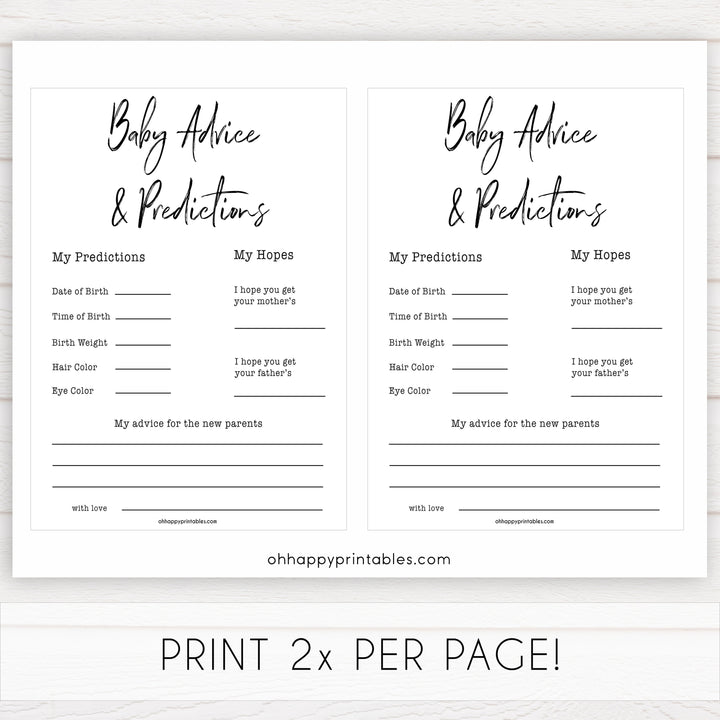 gender neutral baby shower games, baby advice and predictions baby games, printable baby shower, popular baby games, fun baby games, baby shower games