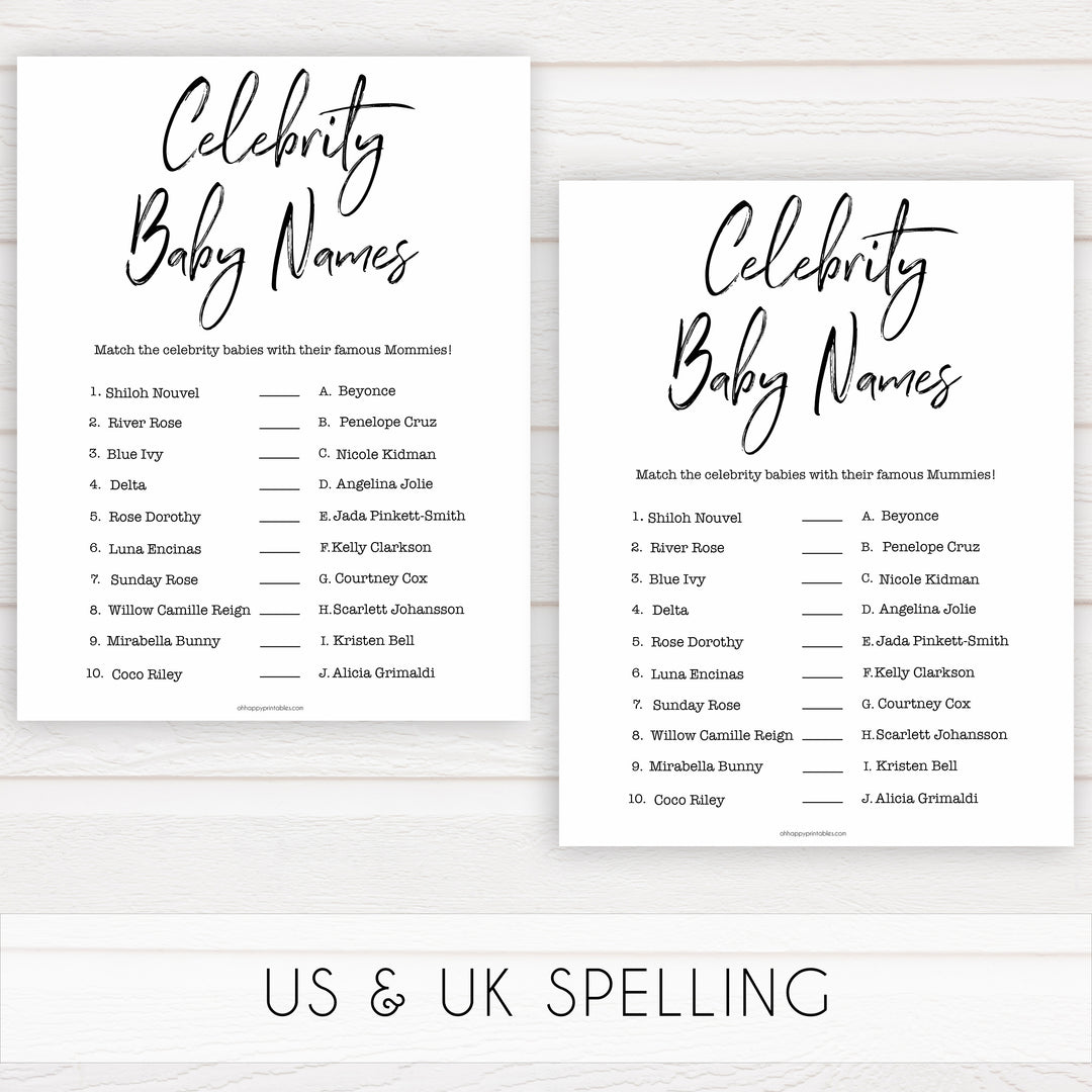 gender neutral baby shower games, celebrity baby names baby games, printable baby shower, popular baby games, fun baby games, baby shower games