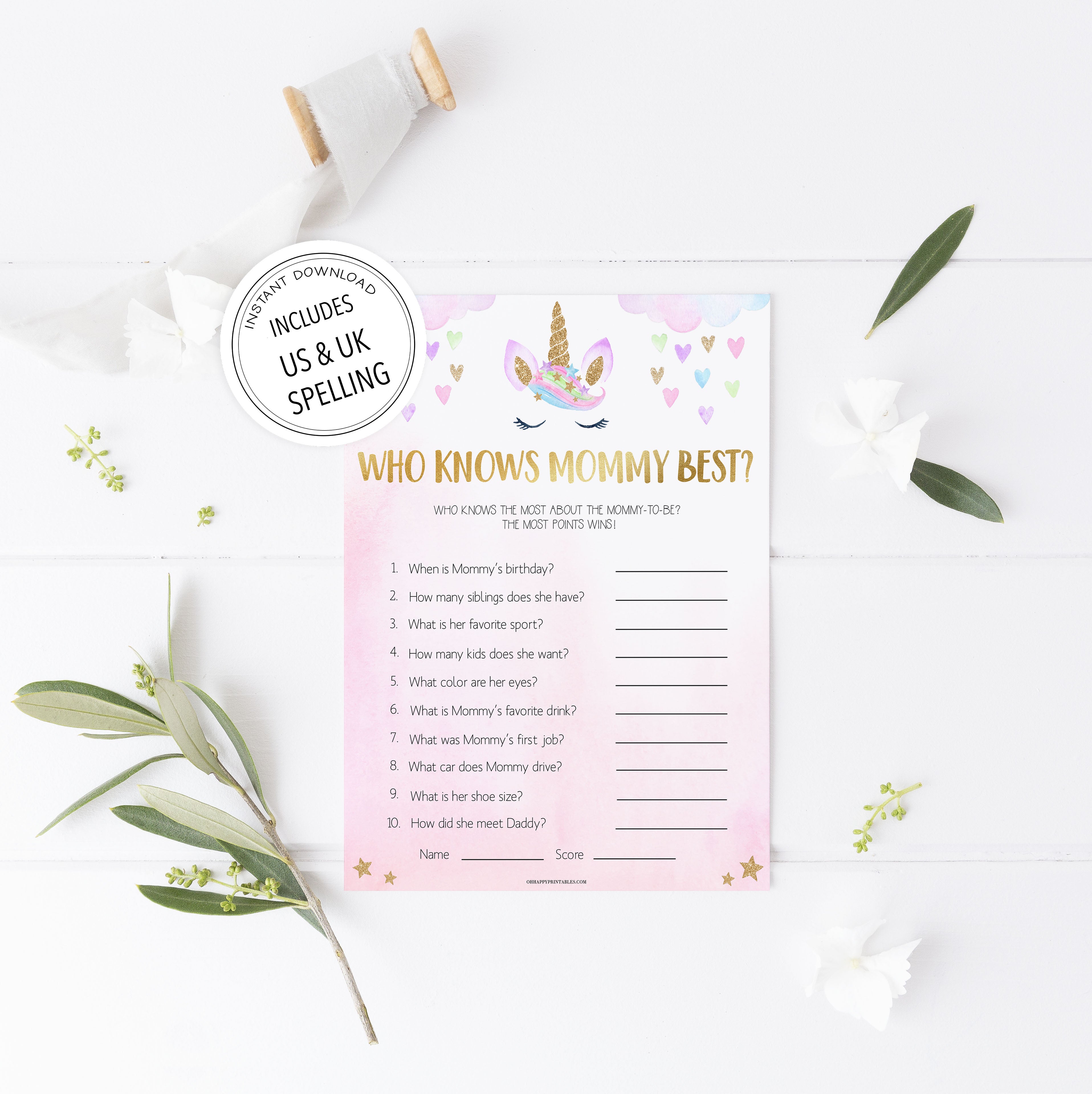 who knows mommy best baby game, Printable baby shower games, unicorn baby games, baby shower games, fun baby shower ideas, top baby shower ideas, unicorn baby shower, baby shower games, fun unicorn baby shower ideas