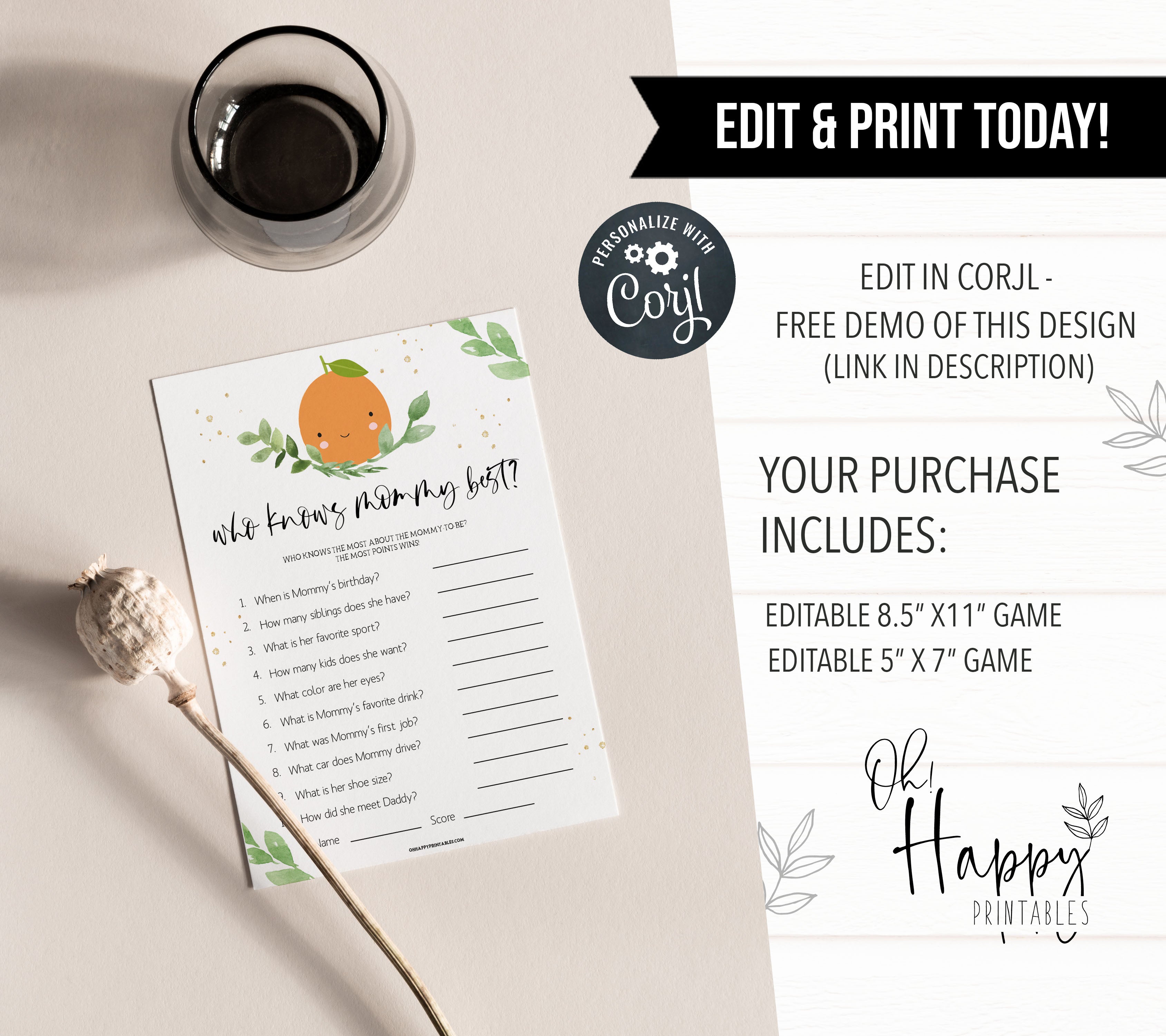 editable who knows mommy best baby shower games, printable baby shower games, little cutie baby shower, fun baby shower games