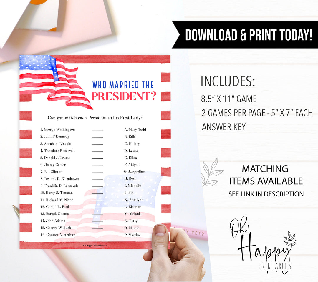  4th july games, editable independence day games, independence day party ideas, American gamews
