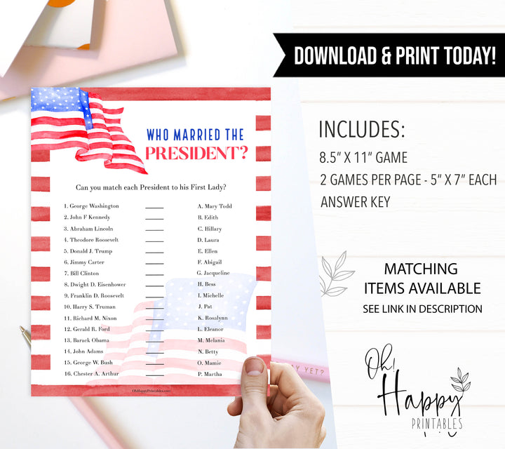  4th july games, editable independence day games, independence day party ideas, American gamews