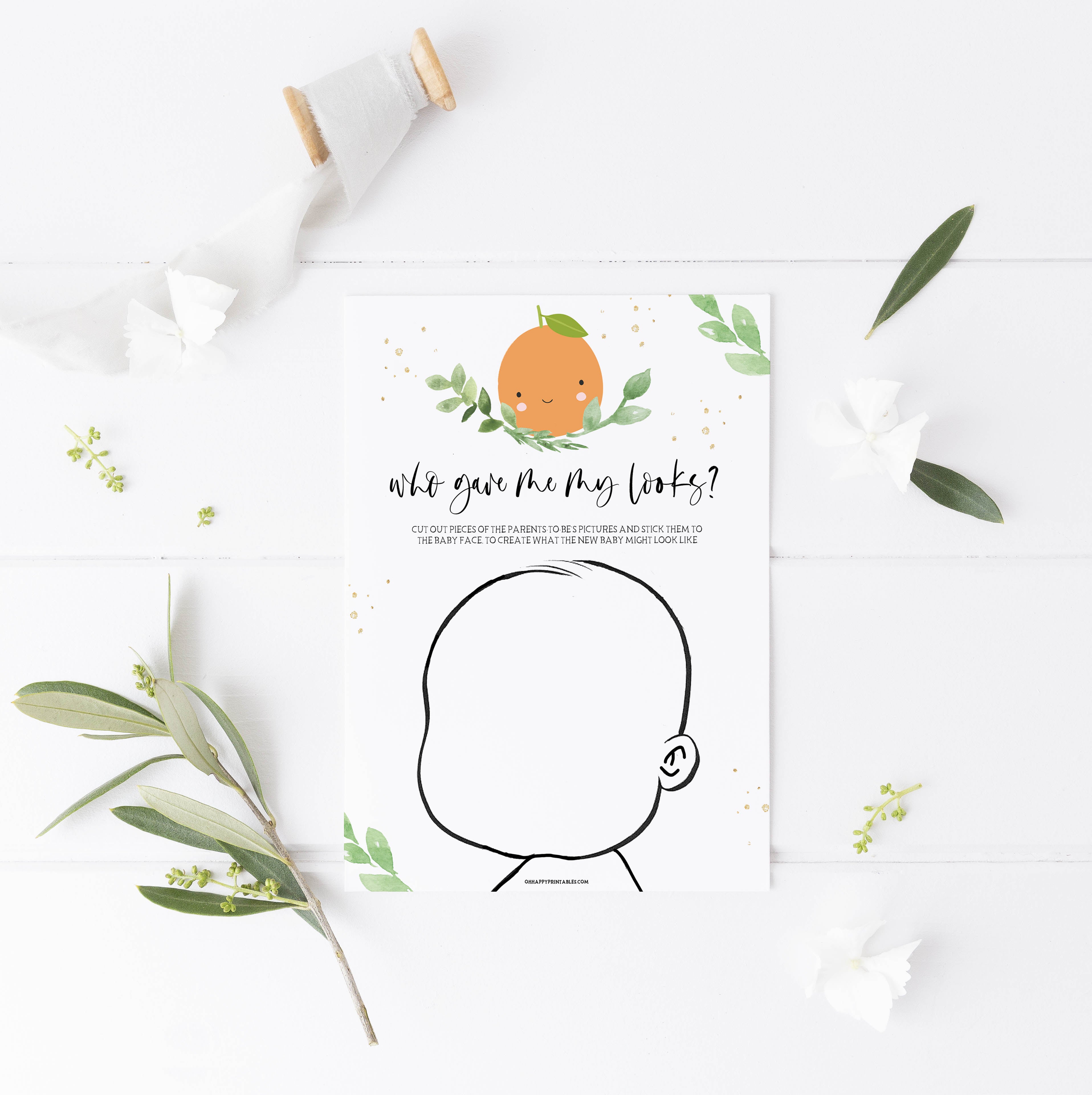 who gave me my looks game, Printable baby shower games, little cutie baby games, baby shower games, fun baby shower ideas, top baby shower ideas, little cutie baby shower, baby shower games, fun little cutie baby shower ideas