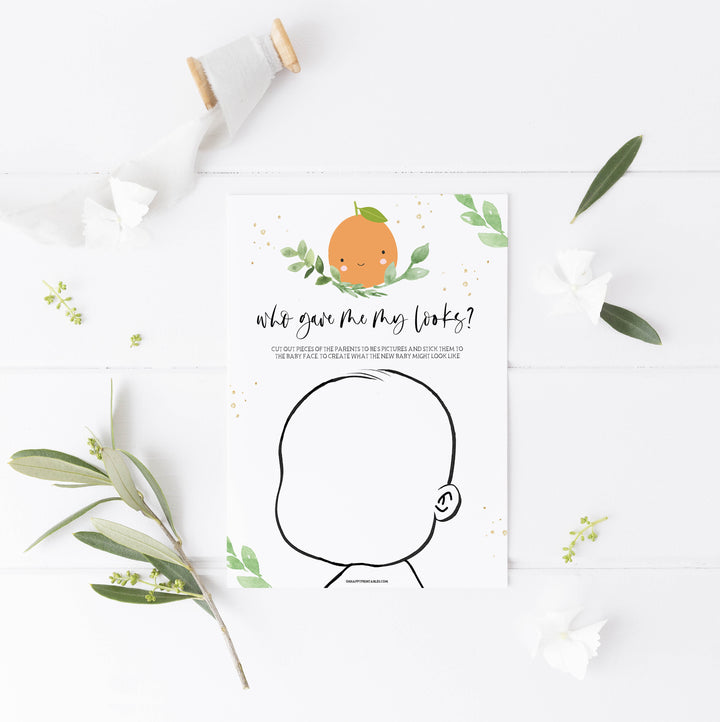who gave me my looks game, Printable baby shower games, little cutie baby games, baby shower games, fun baby shower ideas, top baby shower ideas, little cutie baby shower, baby shower games, fun little cutie baby shower ideas