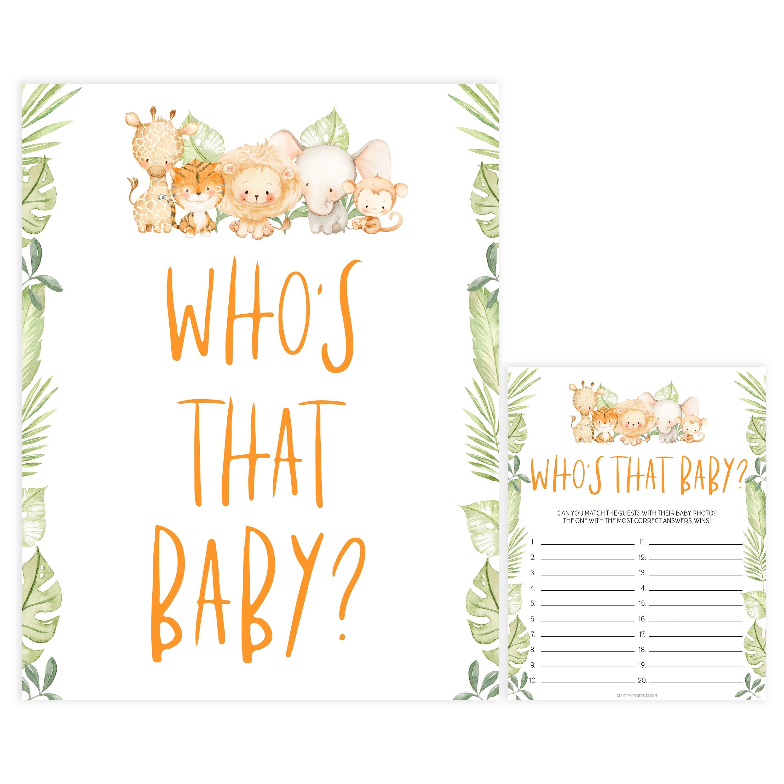 whos that baby game, Printable baby shower games, safari animals baby games, baby shower games, fun baby shower ideas, top baby shower ideas, safari animals baby shower, baby shower games, fun baby shower ideas