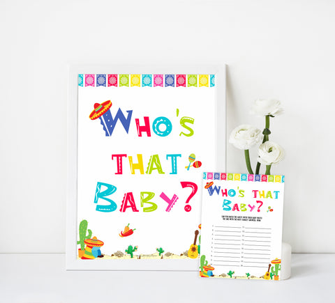 whoss that baby game, guess the baby picture, Printable baby shower games, Mexican fiesta fun baby games, baby shower games, fun baby shower ideas, top baby shower ideas, fiesta shower baby shower, fiesta baby shower ideas