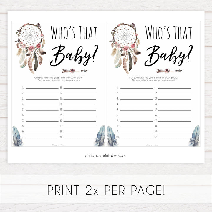 Who's That Baby - Boho Dreams