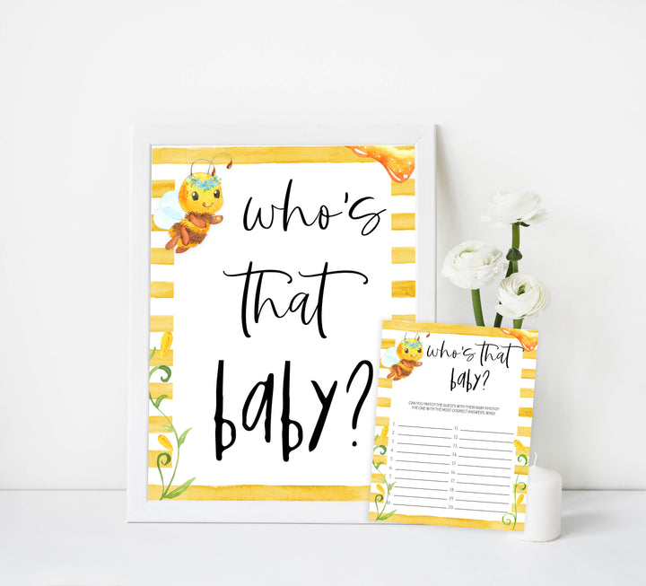 whos that baby game, guess the baby picture, Printable baby shower games, mommy bee fun baby games, baby shower games, fun baby shower ideas, top baby shower ideas, mommy to bee baby shower, friends baby shower ideas