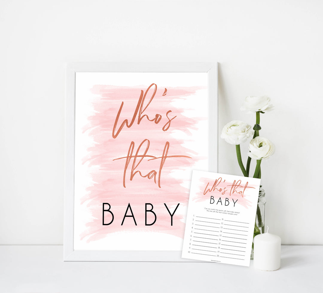 Pink swash baby games, whos that baby game, printable baby games, fun baby games, pink baby shower, top baby games, fun baby games, its a girl baby game