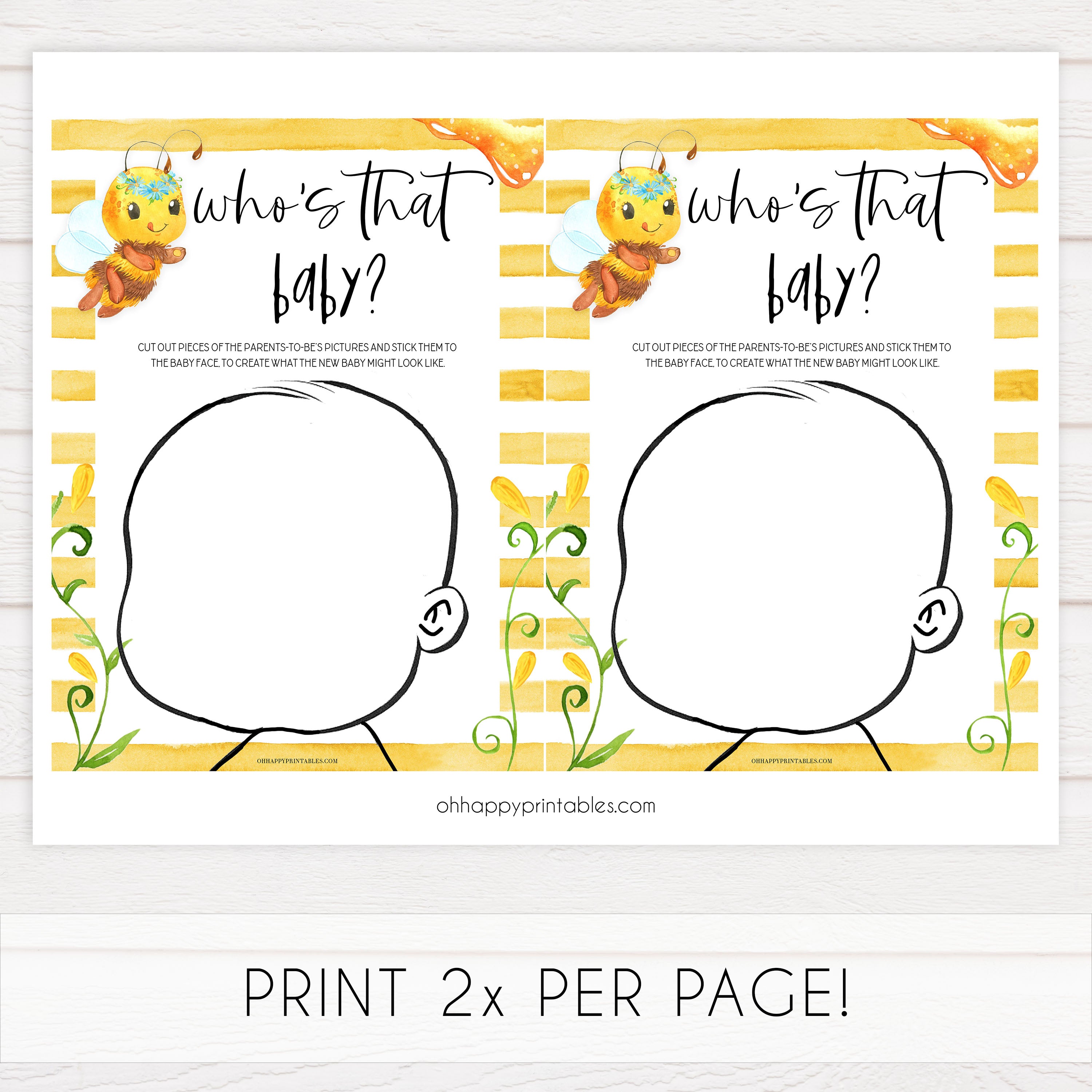 who gave me my looks, Printable baby shower games, mommy bee fun baby games, baby shower games, fun baby shower ideas, top baby shower ideas, mommy to bee baby shower, friends baby shower ideas