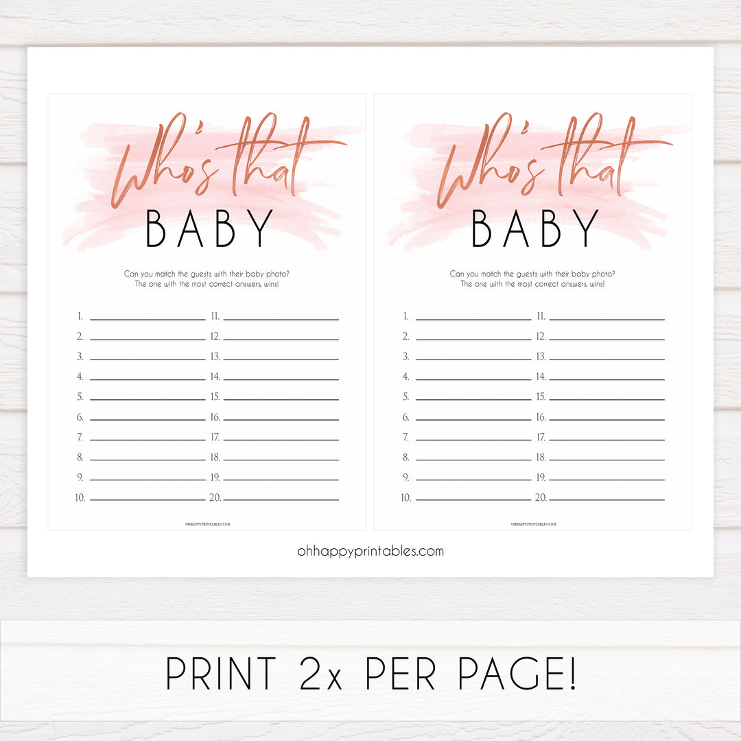 Pink swash baby games, whos that baby game, printable baby games, fun baby games, pink baby shower, top baby games, fun baby games, its a girl baby game