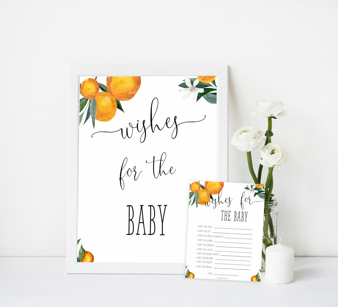 wishes for the baby keepsake, Printable baby shower games, little cutie baby games, baby shower games, fun baby shower ideas, top baby shower ideas, little cutie baby shower, baby shower games, fun little cutie baby shower ideas, citrus baby shower games, citrus baby shower, orange baby shower