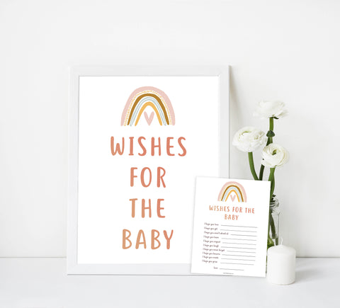 wishes for the baby keepsake, Printable baby shower games, boho rainbow baby games, baby shower games, fun baby shower ideas, top baby shower ideas, boho rainbow baby shower, baby shower games, fun boho rainbow baby shower ideas