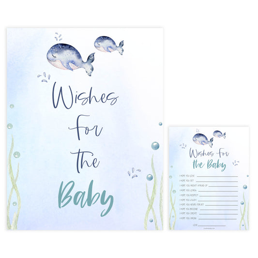 wishes for the baby game, Printable baby shower games, whale baby games, baby shower games, fun baby shower ideas, top baby shower ideas, whale baby shower, baby shower games, fun whale baby shower ideas