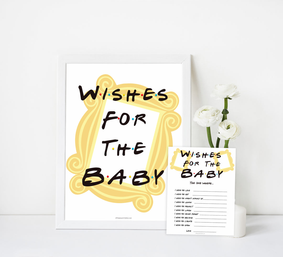 wishes for the baby game, Printable baby shower games, friends fun baby games, baby shower games, fun baby shower ideas, top baby shower ideas, friends baby shower, friends baby shower ideas