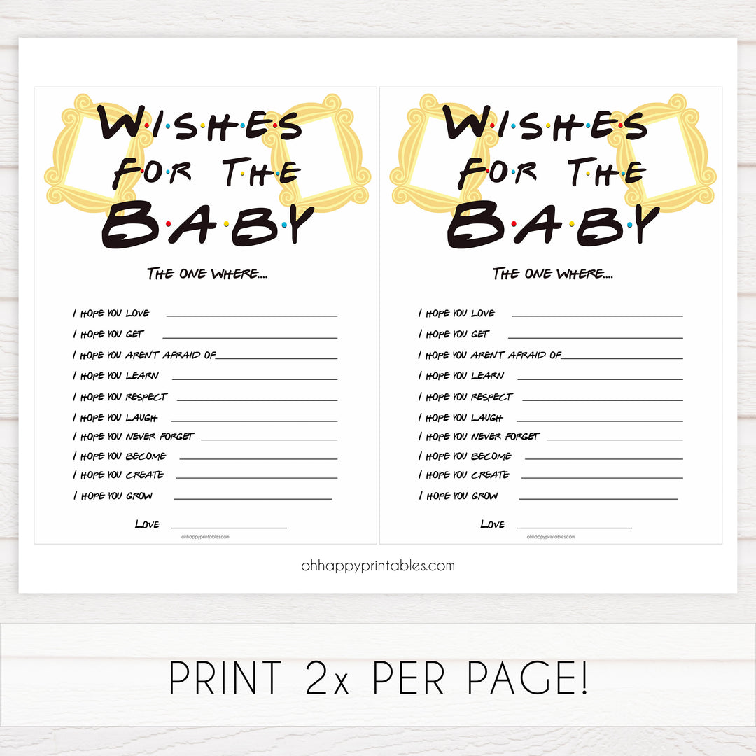 wishes for the baby game, Printable baby shower games, friends fun baby games, baby shower games, fun baby shower ideas, top baby shower ideas, friends baby shower, friends baby shower ideas