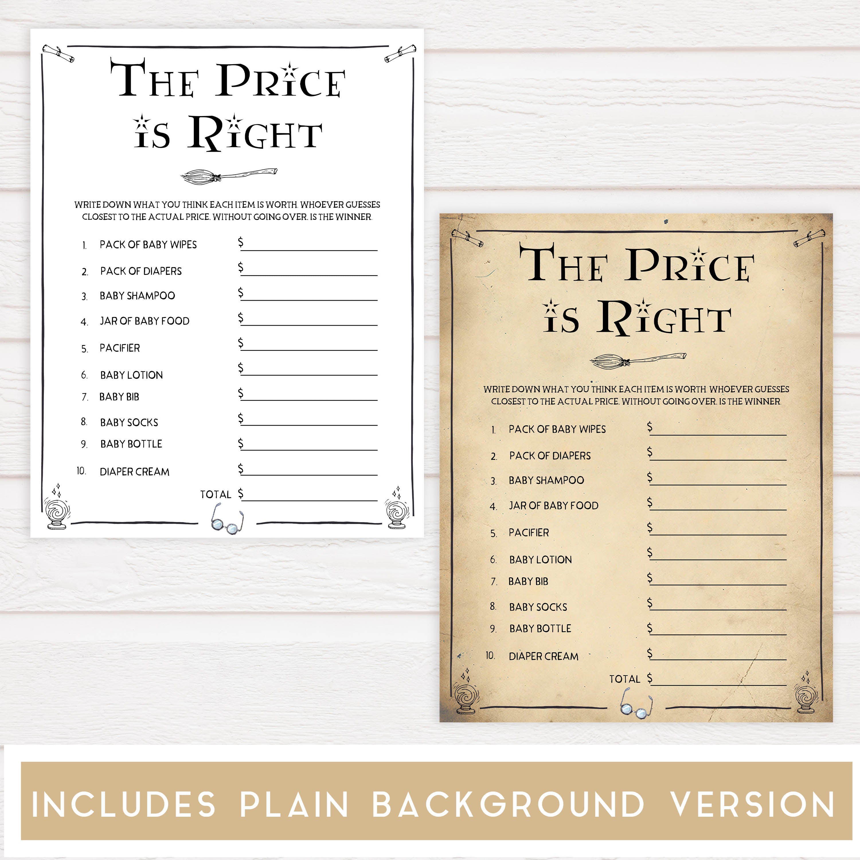 7 Wizard baby shower games, printable baby shower games, Harry Potter baby games, Harry Potter baby shower, fun baby shower games,  fun baby ideas