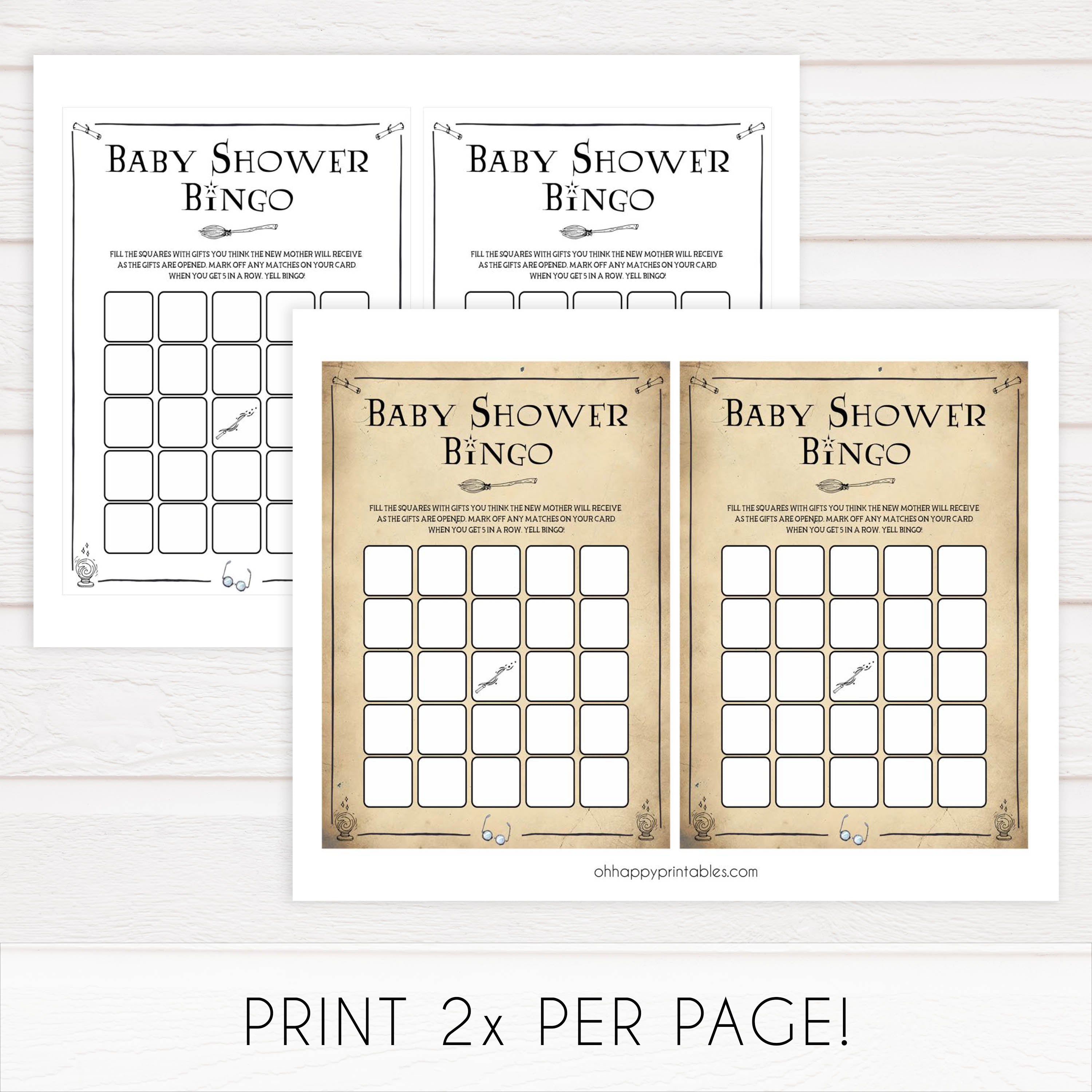 7 Wizard baby shower games, printable baby shower games, Harry Potter baby games, Harry Potter baby shower, fun baby shower games,  fun baby ideas