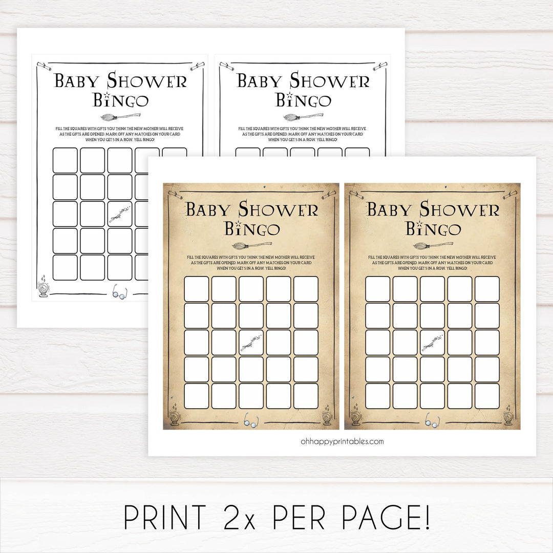 7 Wizard baby shower games, printable baby shower games, Harry Potter baby games, Harry Potter baby shower, fun baby shower games,  fun baby ideas