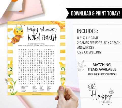 baby shower word search game, baby word search, Printable baby shower games, mommy bee fun baby games, baby shower games, fun baby shower ideas, top baby shower ideas, mommy to bee baby shower, friends baby shower ideas
