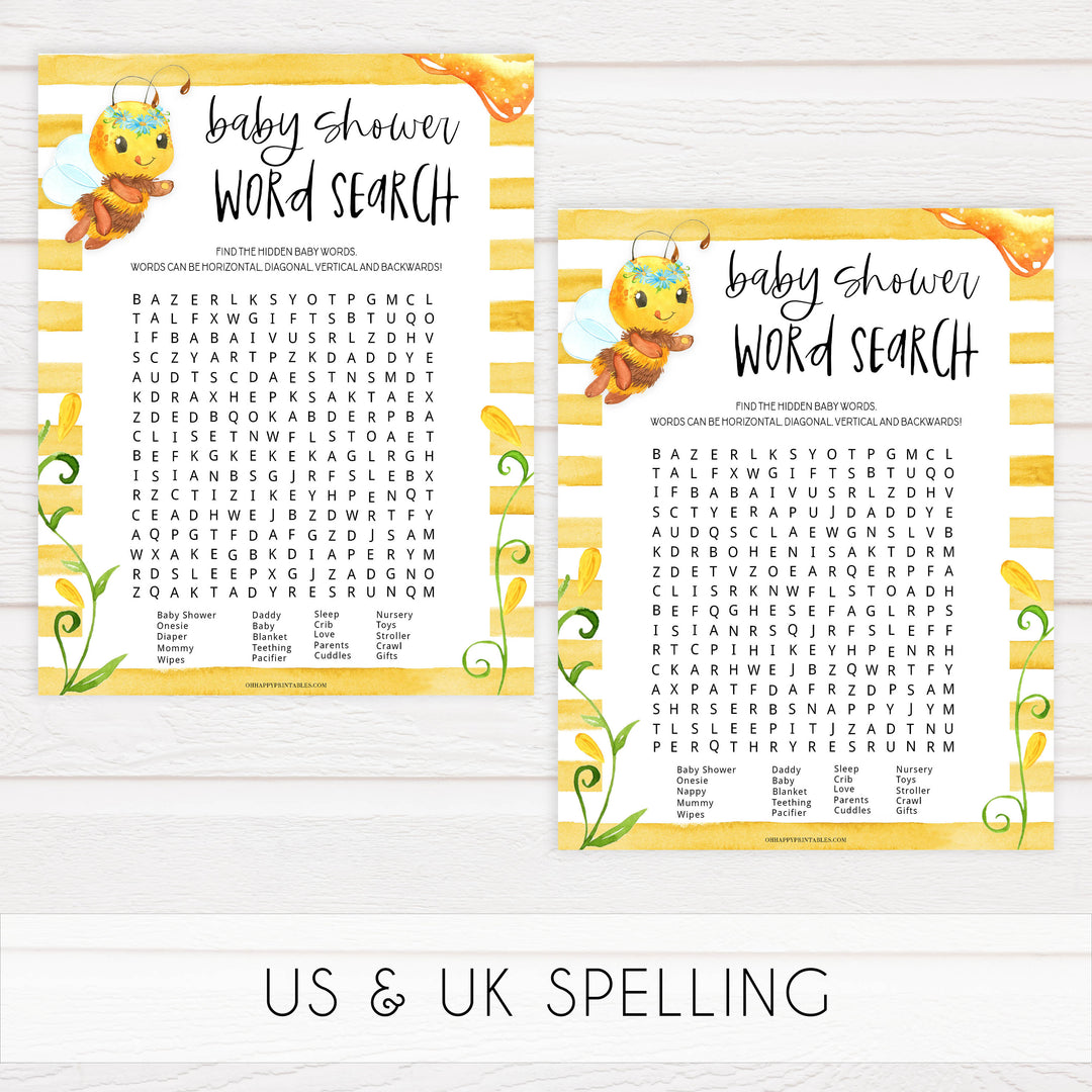baby shower word search game, baby word search, Printable baby shower games, mommy bee fun baby games, baby shower games, fun baby shower ideas, top baby shower ideas, mommy to bee baby shower, friends baby shower ideas