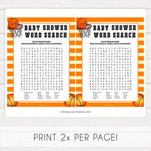 baby shower word search, baby word search game, Printable baby shower games, basketball fun baby games, baby shower games, fun baby shower ideas, top baby shower ideas, basketball baby shower, basketball baby shower ideas