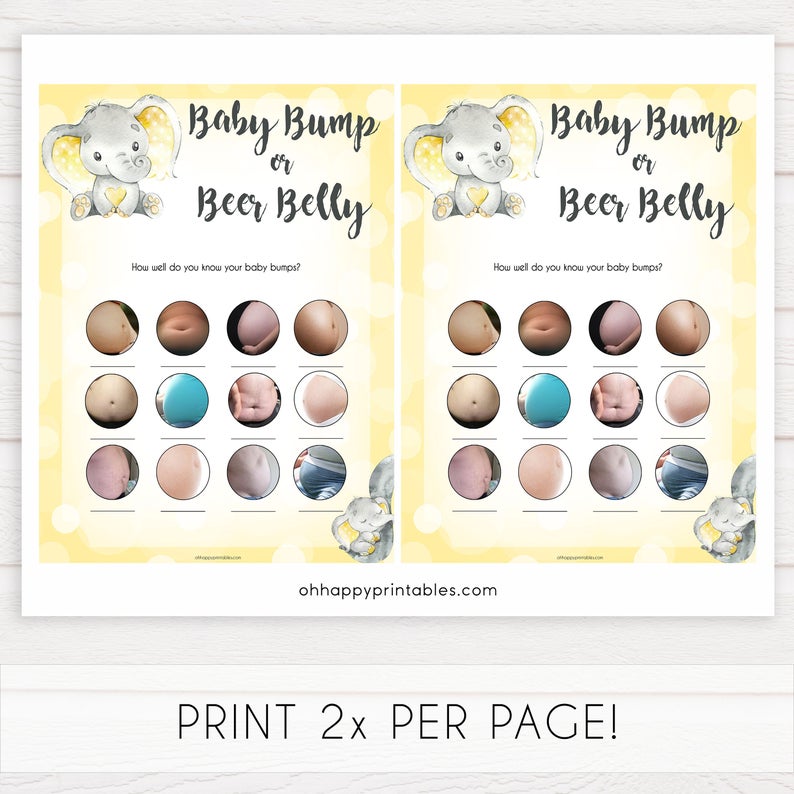 labor or porn, baby bump or beer belly, boobs or butts game, Printable baby shower games, fun baby games, baby shower games, fun baby shower ideas, top baby shower ideas, yellow elephant baby shower, blue baby shower ideas